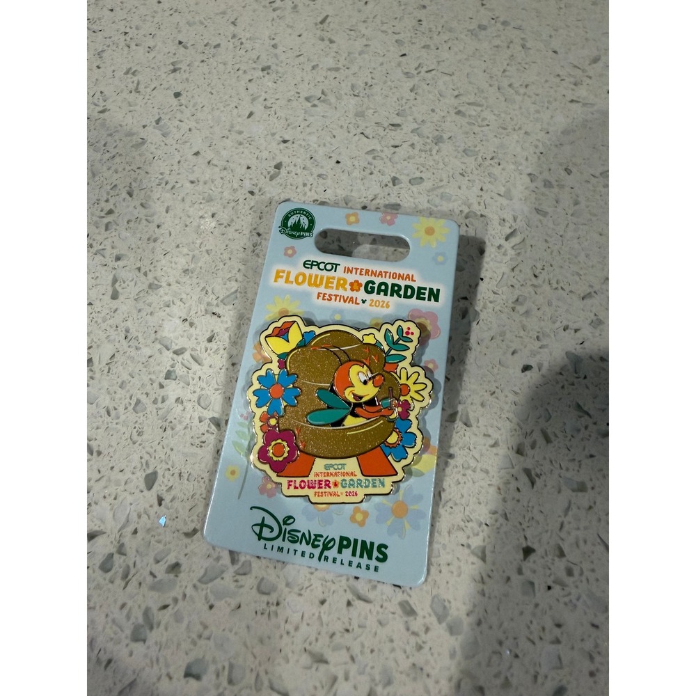 2026 EPCOT Flower & Garden Festival Spike the Bee Pin - Limited Release NEW